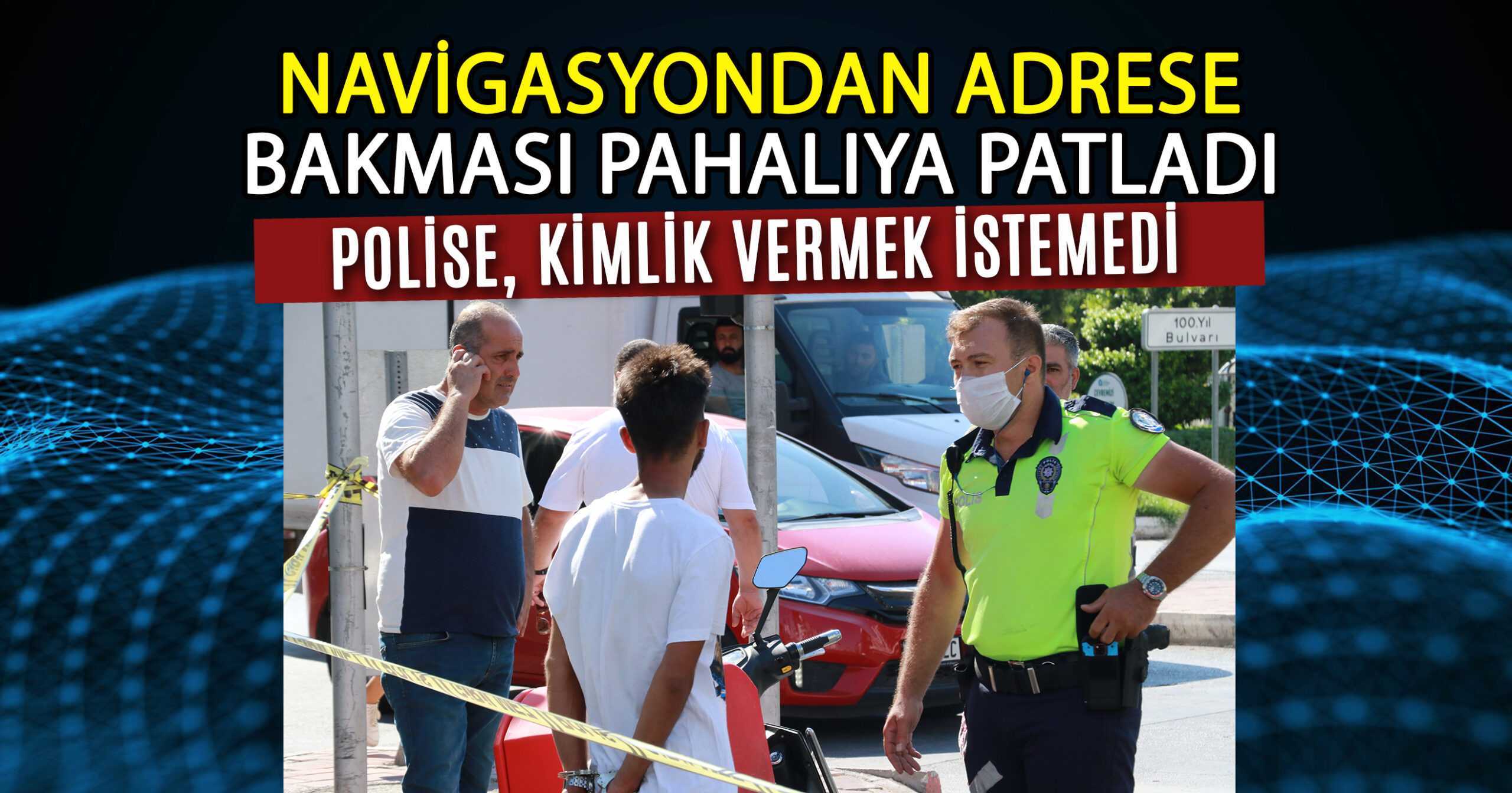 MOTORLU KURYE TRAFİK POLİSİNE YAKALANDI