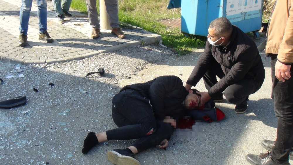 Antalya’da feci motosiklet kazası: 1 yaralı