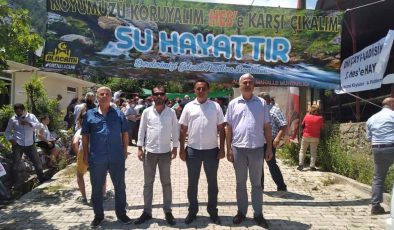 MHP Alanya HES Projesine karşı Dim Alacami’nin yanında