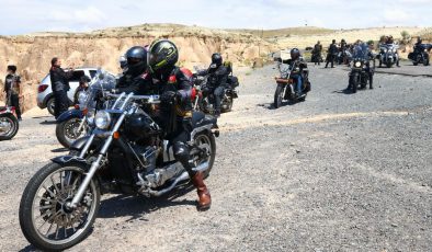 Motosiklet tutkunları Kapadokya’da buluştu