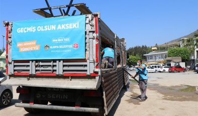 Alanya Belediyesi Akseki’de de yaraları sarıyor