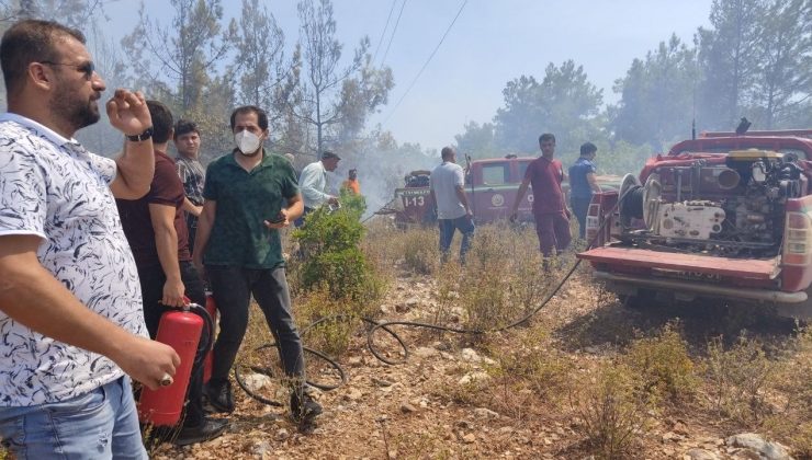 Alanya’daki orman yangını hızlı müdahale ile söndürüldü ı VİDEO HABER