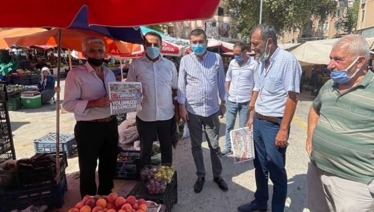 Başkan Türkdoğan’dan pazarcı esnafını ziyaret