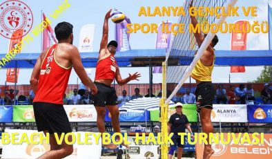 Alanya’da ‘Beach Voleybol Halk Turnuvası’ düzenlenecek