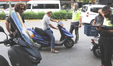 Alanya’da kurallara uymayan motosiklet sürücülerine ceza yağdı!