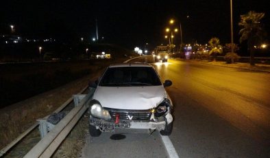 Alanya-Antalya D-400 Karayolu’nda kaza!