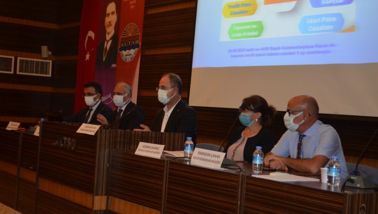 ALTSO ile Antalya Vergi Dairesi iş birliğinde bilgilendirme toplantısı düzenlendi