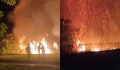 Dünyaca ünlü falezlerde bulunan parkta yangın