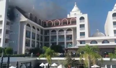5 yıldızlı otelde yangın paniği
