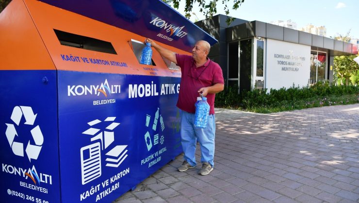 Mahallelere mobil atık getirme merkezi yerleştiriliyor