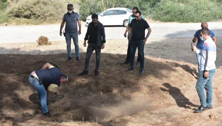 Mezar şeklindeki tümsek polisi alarma geçirdi I VİDEO HABER