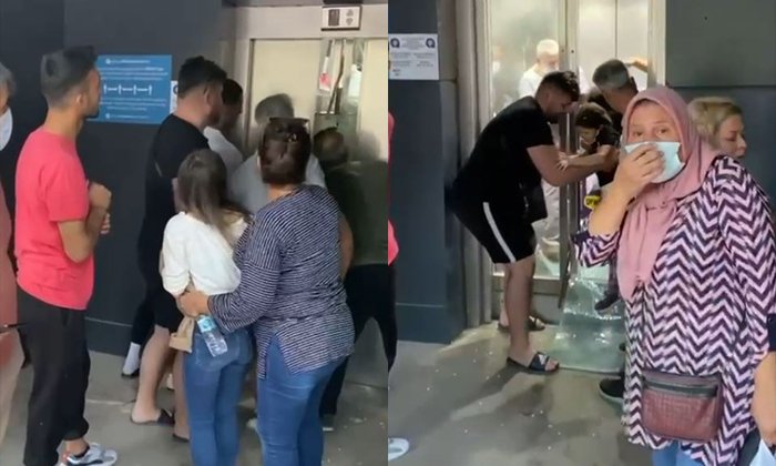 SoloTürk gösterisini takip etmek isteyen vatandaşlar asansörde mahsur kaldı