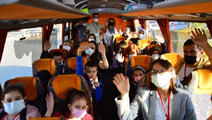Yangınzede çocuklar, Antalya’yı gezdi