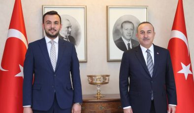 Mustafa Toklu, Bakan Çavuşoğlu ile bir araya geldi