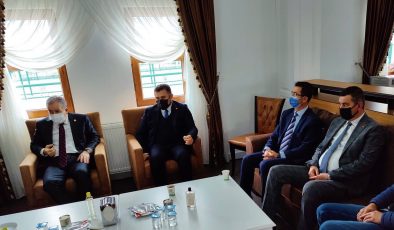 Başkan Yücel ve Türkdoğan’dan taziye ziyareti