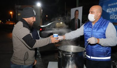 Antalya Toptancı Hali’nde sıcak çorba ikramı