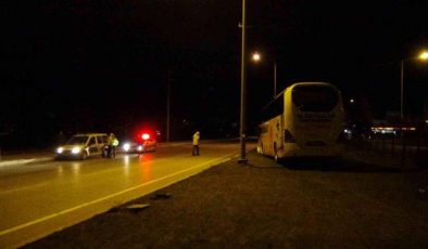 Alanya, Bursa seferini yapan otobüs kaza yaptı