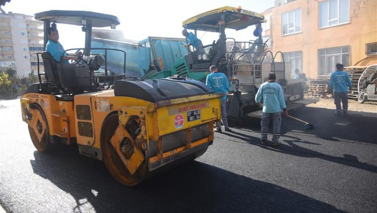 Alanya’daki asfalt çalışmaları devam ediyor