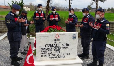 Şehit Sözleşmeli Er Cumali Gür, mezarı başında anıldı