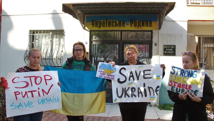 Alanya’da yaşayan Ukraynalılar sokağa iniyor