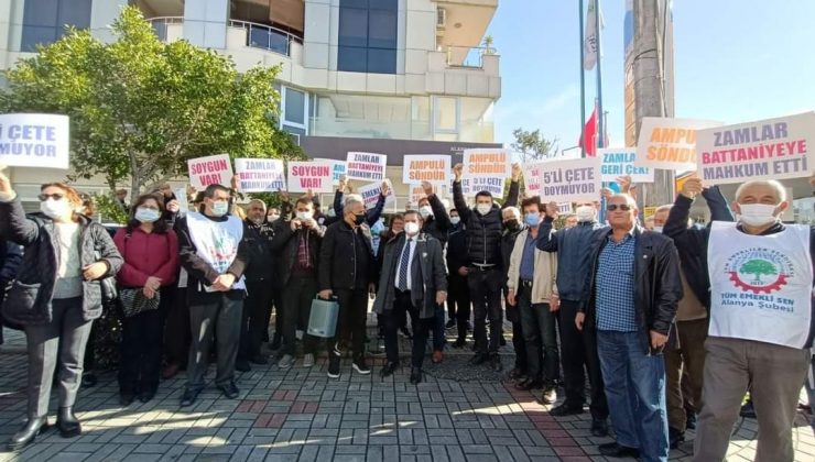 CHP Alanya fahiş faturaları protesto etti