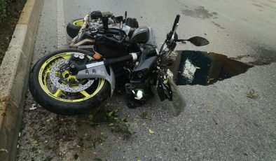 Yaya geçidinde motosikletin çarptığı yaşlı kadın hayatını kaybetti