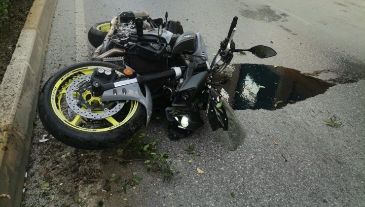 Yaya geçidinde motosikletin çarptığı yaşlı kadın hayatını kaybetti