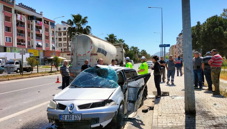 Gazipaşa’da feci trafik kazası