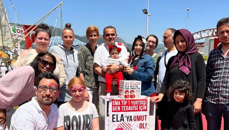 Alanya’da yerleşik yabancılar Ela bebek için kermes düzenledi