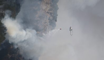 Alanya’da  dün başlayan yangın bugün kontrol altına alındı