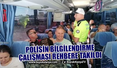 Transfer otobüslerinde rehber bulamayınca Rusça ve Türkçe broşür dağıttılar