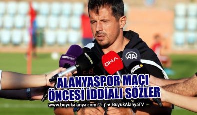 Belözoğlu: “Tek hedefimiz Alanyaspor maçını kazanmak”