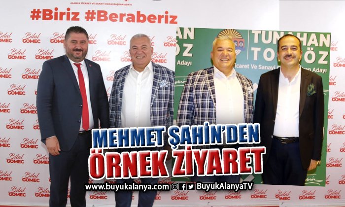 Başkan Mehmet Şahin’den adaylara ziyaret