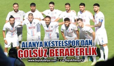 Alanya Kestelspor Turgutluspor karşılaşmasından beraberlikle döndü