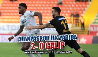 Alanyaspor- Kayserispor maçının ilk yarısında 2-0 galip I Maç devam ediyor
