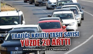 Antalya’da motorlu kara taşıtları sayısı 1 milyon 306 bin 721 oldu