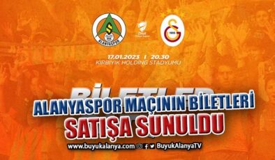 Alanyaspor – Galatasaray karşılaşmasının biletleri satışa sunuldu
