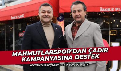 Mahmutlarspor Kulübü’nden Başkan Yücel’in kampanyasına destek