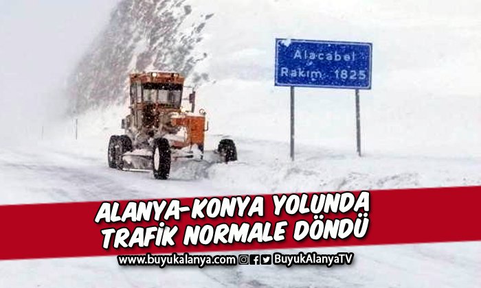 Alanya-Konya karayolunda trafik normale döndü