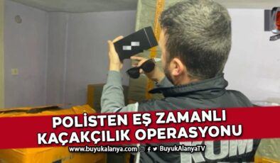 Polisten Antalya merkezli 3 ilde kaçakçılık operasyonu
