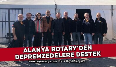 Alanya Rotary’den depremzedelere destek