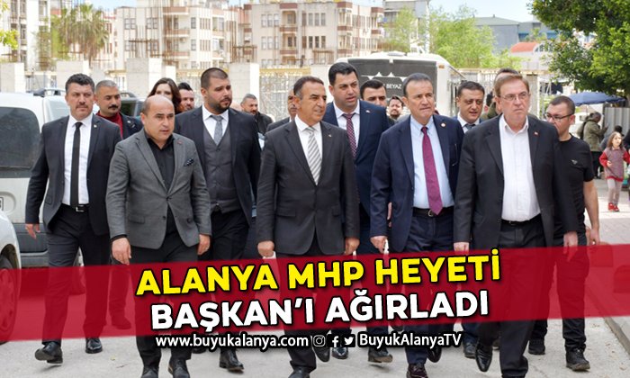 Alanya MHP heyeti Abdurrahman Başkan’ı ağırladı