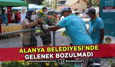 Alanya Belediyesi Bayramda ücretsiz çiçek dağıtacak