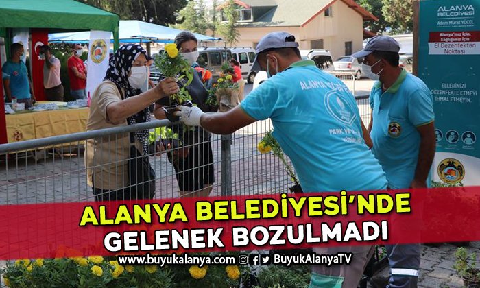 Alanya Belediyesi Bayramda ücretsiz çiçek dağıtacak