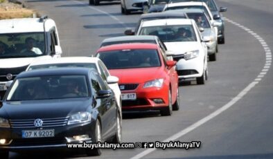 Antalya’da motorlu taşıt sayısında zirve