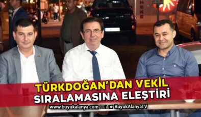 Türkdoğan: “Devlet Bahçeli’nin hatırına partimizin emrindeyiz”