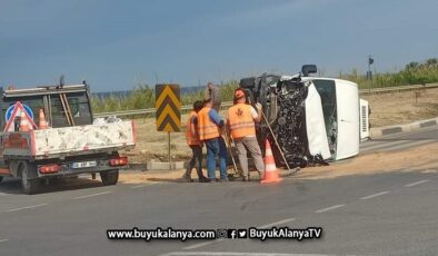 Alanya Demirtaş’ta feci trafik kazası