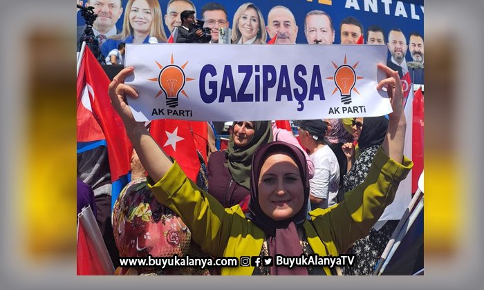 Gazipaşa Erdoğan’ı 2500 kişiyle karşıladı