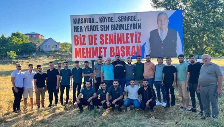 Çamlıca gençlerinden Mehmet Şahin’e tam destek