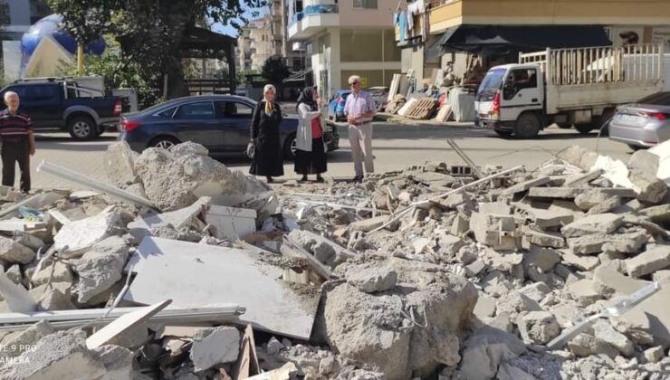 Mahmutlar’da bir garip yıkım iddiası